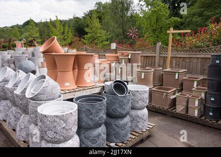 Nailsworth Garden Center, Gloucestershire, Großbritannien Stockfoto