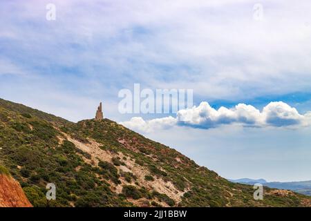 Alte Ruinen in der Nähe der Stadt Gonnesa auf der Insel Sardinien, Italien Stockfoto