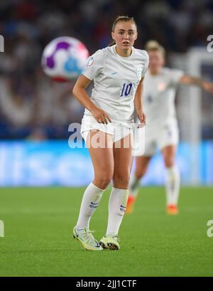 20. Juli 2022 - England gegen Spanien - UEFA Women's Euro 2022 - Viertelfinale - Brighton & Hove Community Stadium Englands Georgia Stanway während des Spiels gegen Spanien. Bildnachweis : © Mark Pain / Alamy Live News Stockfoto