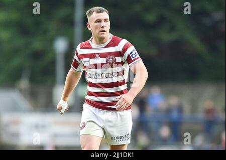 Leeds, England - 21.. Juli 2022 - Harry Smith von Wigan Warriors. Rugby League Betfred Super League Leeds Rhinos gegen Wigan Warriors im Headingley Stadium, Leeds, Großbritannien Stockfoto