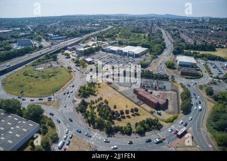 Birchley Island, Wolverhampton Road, Oldbury Stockfoto