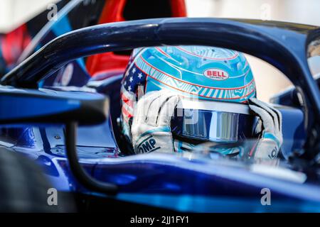 SARGEANT Logan (usa), Carlin, Dallara F2, Porträt während des Laufs 9. der FIA Formel-2-Meisterschaft 2022, vom 22. Bis 24. Juli 2022 auf dem Circuit Paul Ricard, in Le Castellet, Frankreich - Foto Antonin Vincent / DPPI Stockfoto