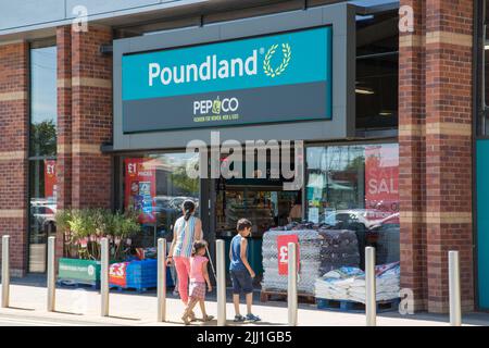 Poundland, Oldbury Green Retail Park, Oldbury, West Midlands Stockfoto