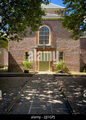 Die York Unitarian Chapel ist ein Gebäude in St. Saviorgate, York, England. Stockfoto