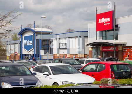 Border Retail Park, Wrexham Stockfoto