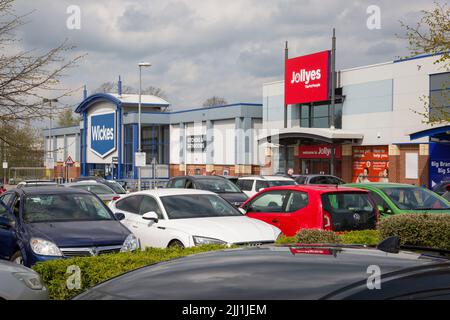 Border Retail Park, Wrexham Stockfoto