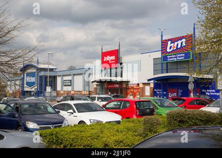 Border Retail Park, Wrexham Stockfoto