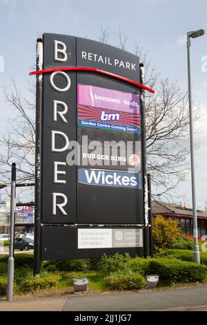 Border Retail Park, Wrexham Stockfoto