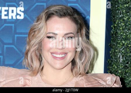 LOS ANGELES - 18. JULI: Alyssa Milano bei der MLBPA x Fanatiker 'Players Party' im City Market Social House am 18. Juli 2022 in Los Angeles, CA (Foto: Katrina Jordan/Sipa USA) Stockfoto