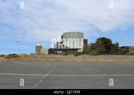 Kernkraftwerk Wylfa in Anglesey im Jahr 2022. Stockfoto