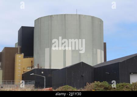 Kernkraftwerk Wylfa in Anglesey im Jahr 2022. Stockfoto