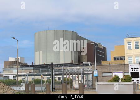 Kernkraftwerk Wylfa in Anglesey im Jahr 2022. Stockfoto