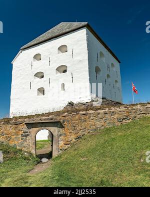 Eine schöne Aufnahme der Festung Kristiansten in Trondheim, Norwegen Stockfoto