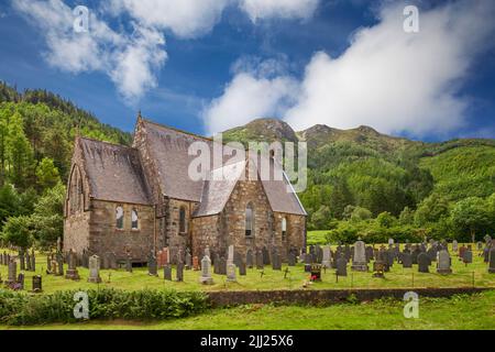 St. Johns Church in Ballachulish, Schottland, Großbritannien Stockfoto