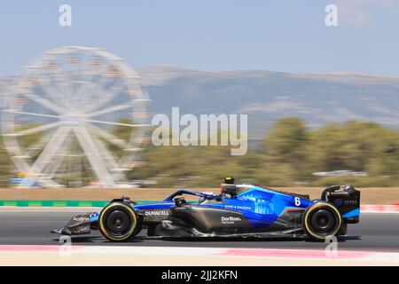 Le Castellet, Frankreich. 22.. Juli 2022. 22.. Juli; Circuit Paul Ricard, Le Castellet, Matin, Frankreich: F1 Grand Prix von Frankreich, Tag des freien Trainings; Williams Racing, Nichola Latifi Credit: Action Plus Sports Images/Alamy Live News Stockfoto