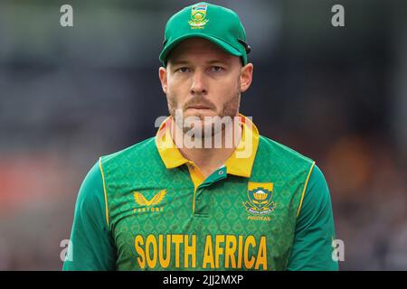 Manchester, Großbritannien. 22.. Juli 2022. David Miller aus Südafrika während des Spiels Credit: News Images LTD/Alamy Live News Stockfoto