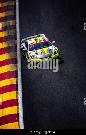 73 Max Kronberg, Daniel Blickle, Porsche 718 Cayman GT4 RS Clubsport W&S MOTORSPORT, Action beim 5.. Lauf der Championnat de France FFSA GT 2022 SRP Speedweek, vom 22. Bis 24. Juli in Spa-Francorchamps, Belgien - Foto Laurent Gayral / DPPI Stockfoto