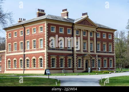 Lytham Hall, georgianisches Landhaus aus dem 18.. Jahrhundert, Lytham St Annes, Lancashire, England, Großbritannien Stockfoto