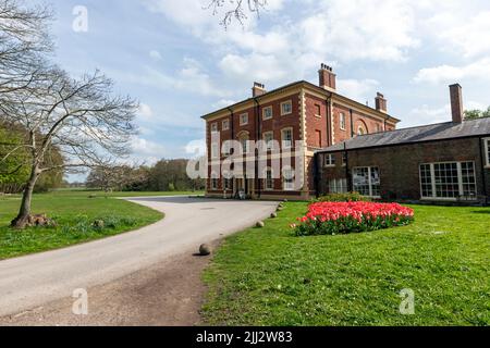 Lytham Hall, georgianisches Landhaus aus dem 18.. Jahrhundert, Lytham St Annes, Lancashire, England, Großbritannien Stockfoto