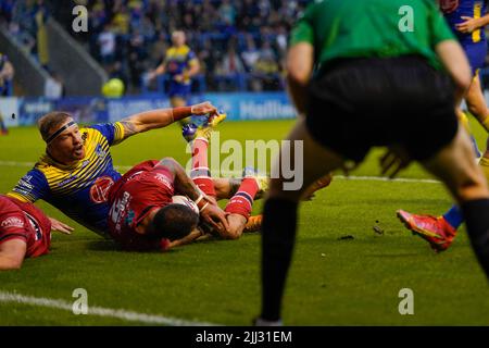 Warrington, Großbritannien. 22.. Juli 2022. In Warrington, Vereinigtes Königreich am 7/22/2022. (Foto von Steve Flynn/News Images/Sipa USA) Quelle: SIPA USA/Alamy Live News Stockfoto