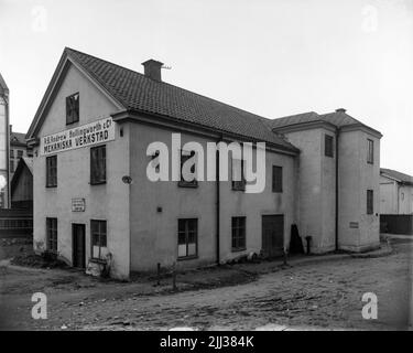Neue Skofabriks ab Örnen, Interieur aus der Verpackungsabteilung von Goodyear. Stockfoto