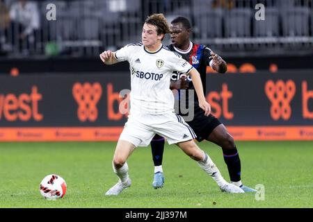 Perth, Australien, 22. Juli 2022. Während des ICON Festival of International Football-Spiels zwischen Crystal Palace und Leeds United am 22. Juli 2022 im Optus Stadium in Perth, Australien. Quelle: Graham Conaty/Speed Media/Alamy Live News Stockfoto