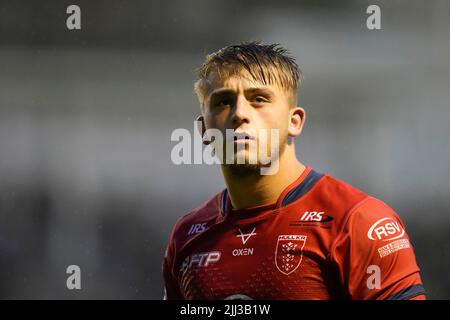 Warrington, Großbritannien. 22.. Juli 2022. Mikey Lewis #20 von Hull KR in Warrington, Großbritannien am 7/22/2022. (Foto von Steve Flynn/News Images/Sipa USA) Quelle: SIPA USA/Alamy Live News Stockfoto