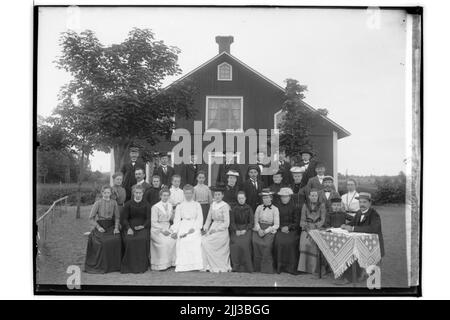Ein Gebetshaus, 30 Menschen. Pastor John Zetterberg Stockfoto