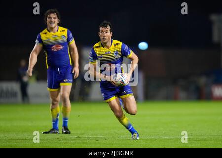 Warrington, Großbritannien. 22.. Juli 2022. Stefan Ratchford #1 von Warrington Wolves in Warrington, Großbritannien am 7/22/2022. (Foto von Steve Flynn/News Images/Sipa USA) Quelle: SIPA USA/Alamy Live News Stockfoto