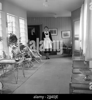Altersheim in Fellingsbro. 16. Juni 1959. Stockfoto