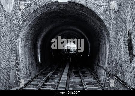 Tunnel des West Hill Lift, Altstadt, Hastings Stockfoto