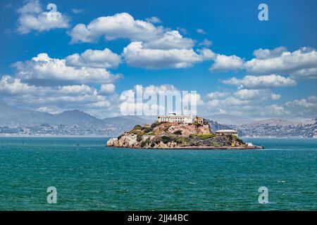 Alcatraz-Insel in der Bucht von San Francisco Stockfoto