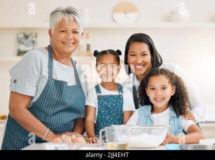 Wir hoffen, dass jeder weiß, wie viel Spaß das Backen macht. Stockfoto