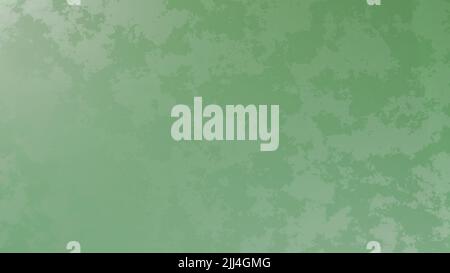 3D Rendern. Grüne Textur mit farbähnlichen Flecken. Wand mit grünen Farbflecken verschiedener Schattierungen, die ein abstraktes Muster bilden. Grünes Muster mit unregelmäßigen Formen. Stockfoto