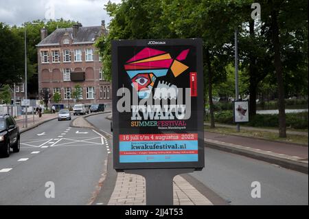 Plakat Kwaku Festival In Amsterdam Niederlande 18-7-2022 Stockfoto