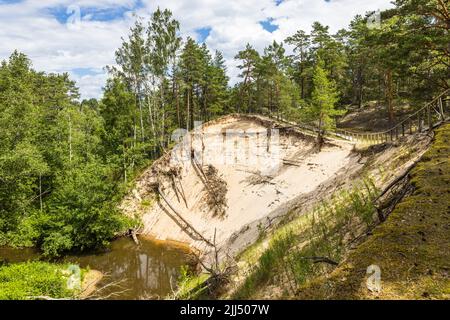 Weiße Düne oder Balta kapa in der Nähe der Ostsee in Lettland Stockfoto