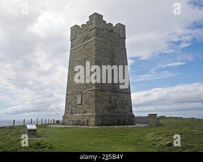 Kitchener Memorial am Marwick Head von Orkney Stockfoto