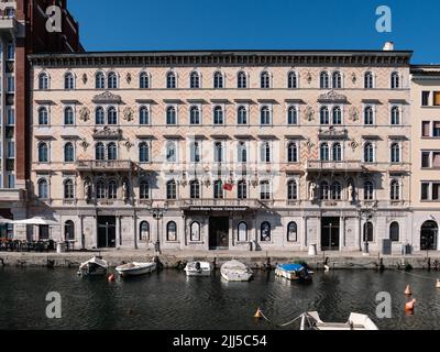 Theatermuseum Civico Museo Teatrale Carlo Schmidl in Triest im Palazzo Gopcevich Stockfoto