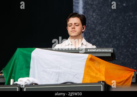Sheffield, Großbritannien. 23.. Juli 2022. Louis Lambert Tastaturen von Inhaler in Sheffield, Vereinigtes Königreich am 7/23/2022. (Foto von Ben Early/News Images/Sipa USA) Quelle: SIPA USA/Alamy Live News Stockfoto