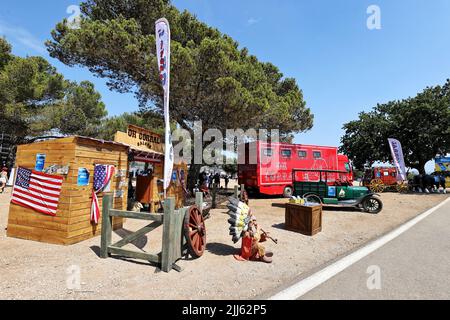 Atmosphäre im Kreis - Ventilatoren-Bereich. Großer Preis von Frankreich, Samstag, 23.. Juli 2022. Paul Ricard, Frankreich. Stockfoto