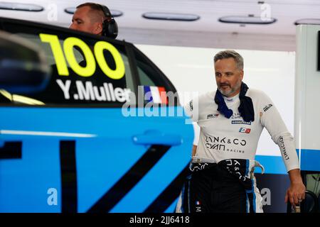 MULLER Yvan (FRA), Cyan Racing Lynk & Co, Lynk & Co 03 TCR, Portrait während des WTCR - Race of Italy 2022, 6. Runde des FIA World Touring Car Cup 2022, auf dem Autodromo Vallelunga Piero Taruffi vom 22. Bis 24. Juli in Campagnano di Roma, Italien - Foto Grégory Lenormand / DPPI Stockfoto