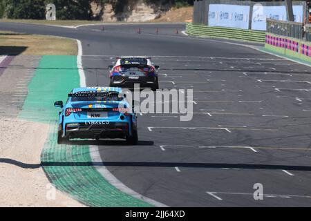100 MULLER Yvan (FRA), Cyan Racing Lynk & Co, Lynk & Co 03 TCR, Aktion während des WTCR - Race of Italy 2022, 6. Runde des FIA World Touring Car Cup 2022, auf dem Autodromo Vallelunga Piero Taruffi vom 22. Bis 24. Juli in Campagnano di Roma, Italien - Foto Grégory Lenormand / DPPI Stockfoto