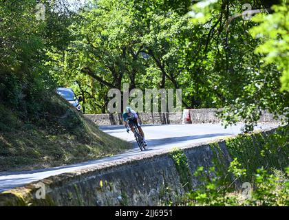 BORA - hansgrohe in Aktion während der Etappe 20 der Tour De France, Lacapelle-Marival nach Rocamadour, am Samstag, 23.. Juli 2022 Credit: Pete Goding/Godingimages/Alamay Live News Stockfoto