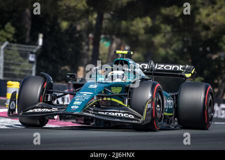 Le Castellet, Frankreich. 23.. Juli 2022. F1 Weltmeisterschaft, großer Preis von Frankreich. # 5, Sebastian VETTEL, GER, Aston Martin Formel 1 Team, Aston Martin AMR22 Mercedes. FRANKREICH, LE CASTELLET, Circuit Paul Ricard, - 23. JULI 2022, Credit: SPP Sport Press Photo. /Alamy Live News Stockfoto