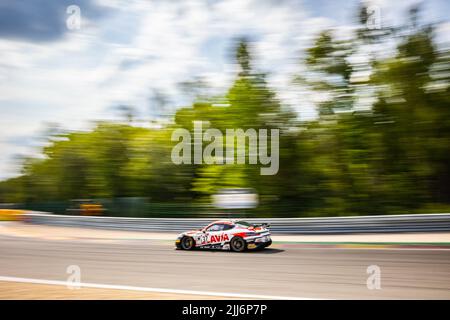 37 Andrey Solukovtsev, Porsche 718 Cayman GT4 RS Clubsport, W&S Motorsport, Aktion während der 5.. Runde der Championnat de France FFSA GT 2022 SRP Speedweek, vom 22. Bis 24. Juli in Spa-Francorchamps, Belgien - Foto Laurent Gayral / DPPI Stockfoto