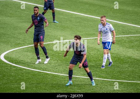 Moustafa Zeidan (# 20) hat in seinem neuen Club Malmo FF einen Traumstart hinter sich, nachdem er von IK Sirius ausgetreten ist Stockfoto