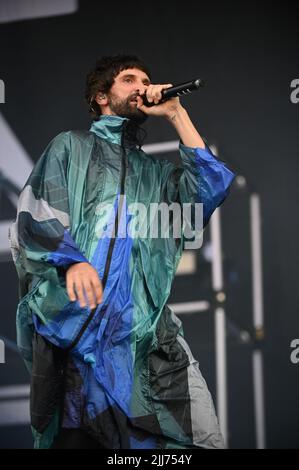 23. Juli 2022, Sheffield, South Yorkshire, USA: Kasabian Performing at Tramlines Festival , Großbritannien , 23.07.2022 (Bildquelle: © Robin Burns/ZUMA Press Wire) Stockfoto