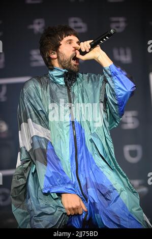 23. Juli 2022, Sheffield, South Yorkshire, USA: Kasabian Performing at Tramlines Festival , Großbritannien , 23.07.2022 (Bildquelle: © Robin Burns/ZUMA Press Wire) Stockfoto