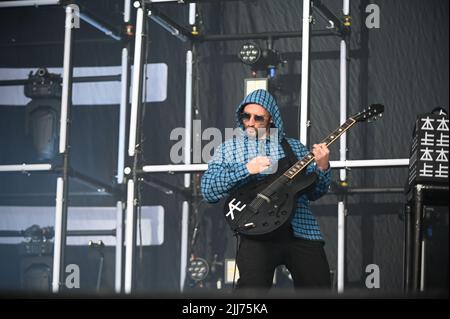 23. Juli 2022, Sheffield, South Yorkshire, USA: Kasabian Performing at Tramlines Festival , Großbritannien , 23.07.2022 (Bildquelle: © Robin Burns/ZUMA Press Wire) Stockfoto