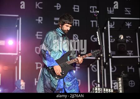 23. Juli 2022, Sheffield, South Yorkshire, USA: Kasabian Performing at Tramlines Festival , Großbritannien , 23.07.2022 (Bildquelle: © Robin Burns/ZUMA Press Wire) Stockfoto